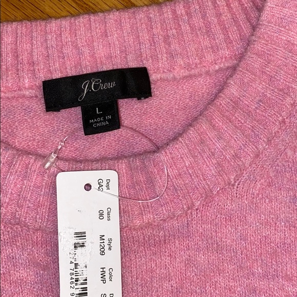 NWT J Crew Crewneck Super Soft Sweater in Pink - Picture 5 of 7